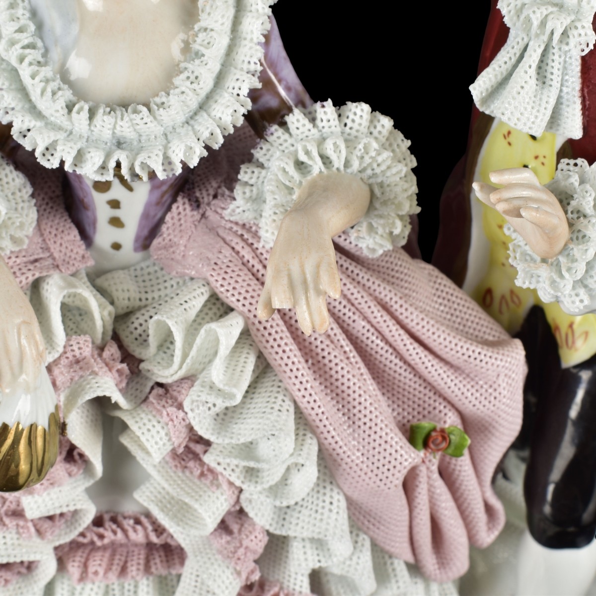 German Porcelain Lace Sculptures