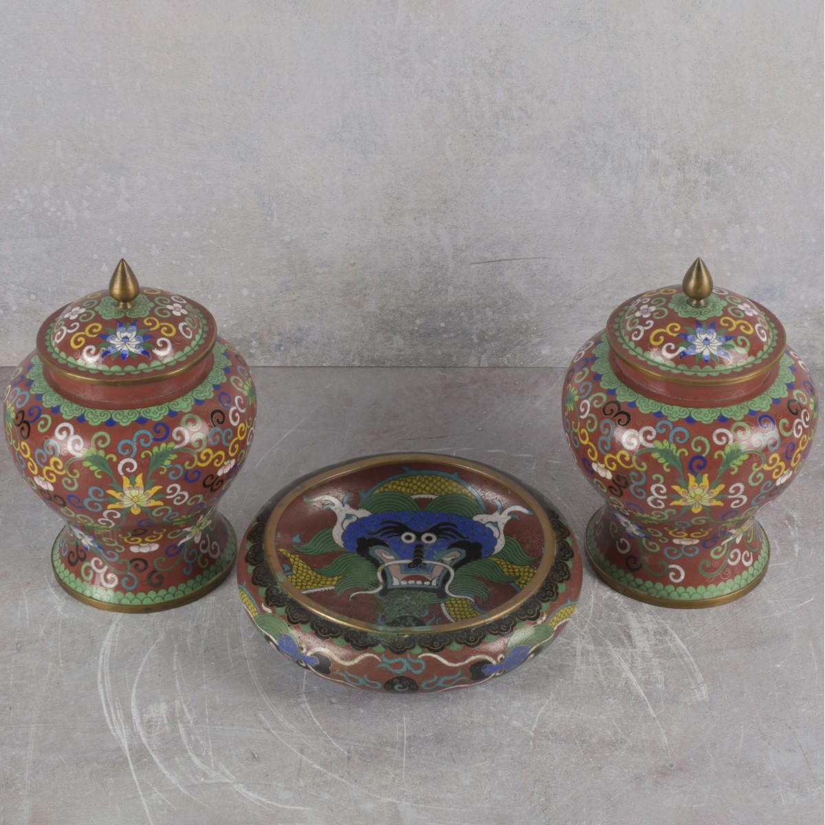 Collection of Cloisonne Pieces