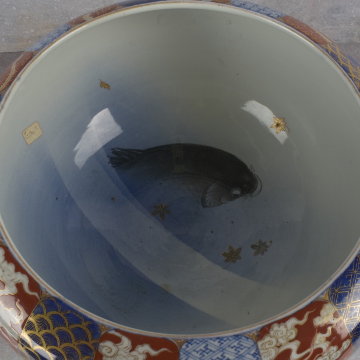 Vintage Japanese Imari Fish Bowl