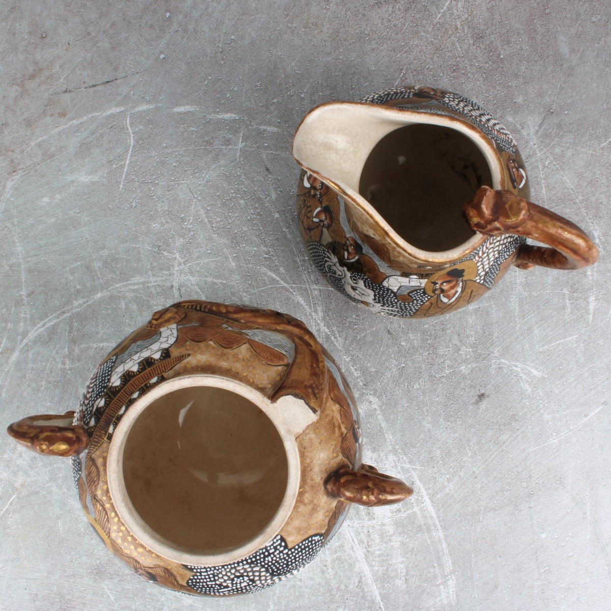 Vintage Japanese Satsuma Porcelain Tea Sets