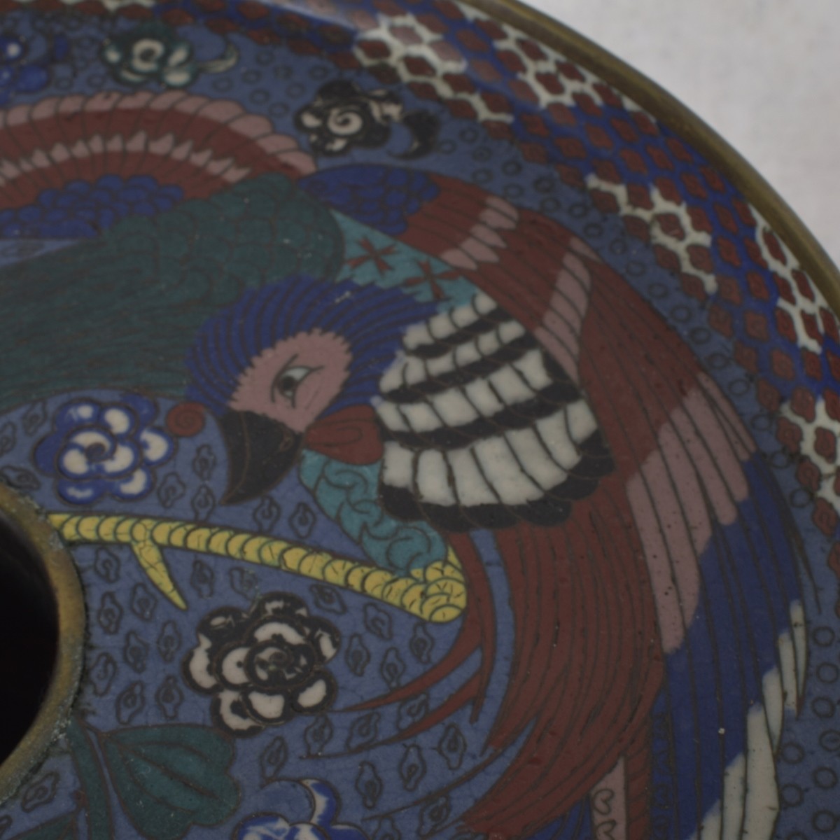 Japanese Cloisonne Usabata Ikebana Vase