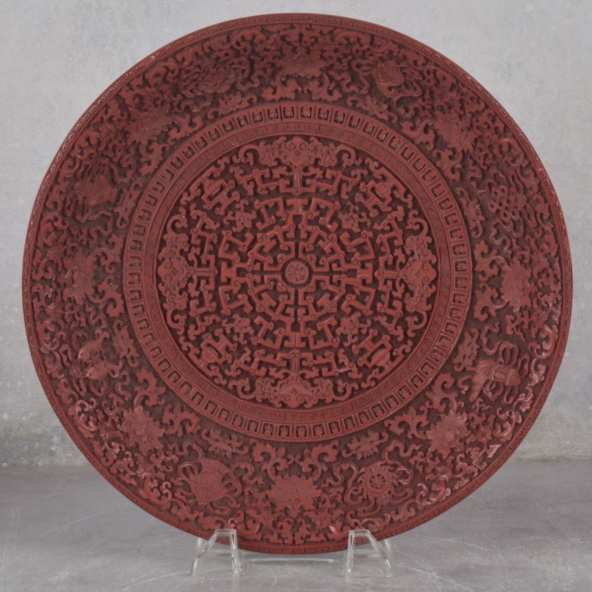 Vintage Chinese Cinnabar