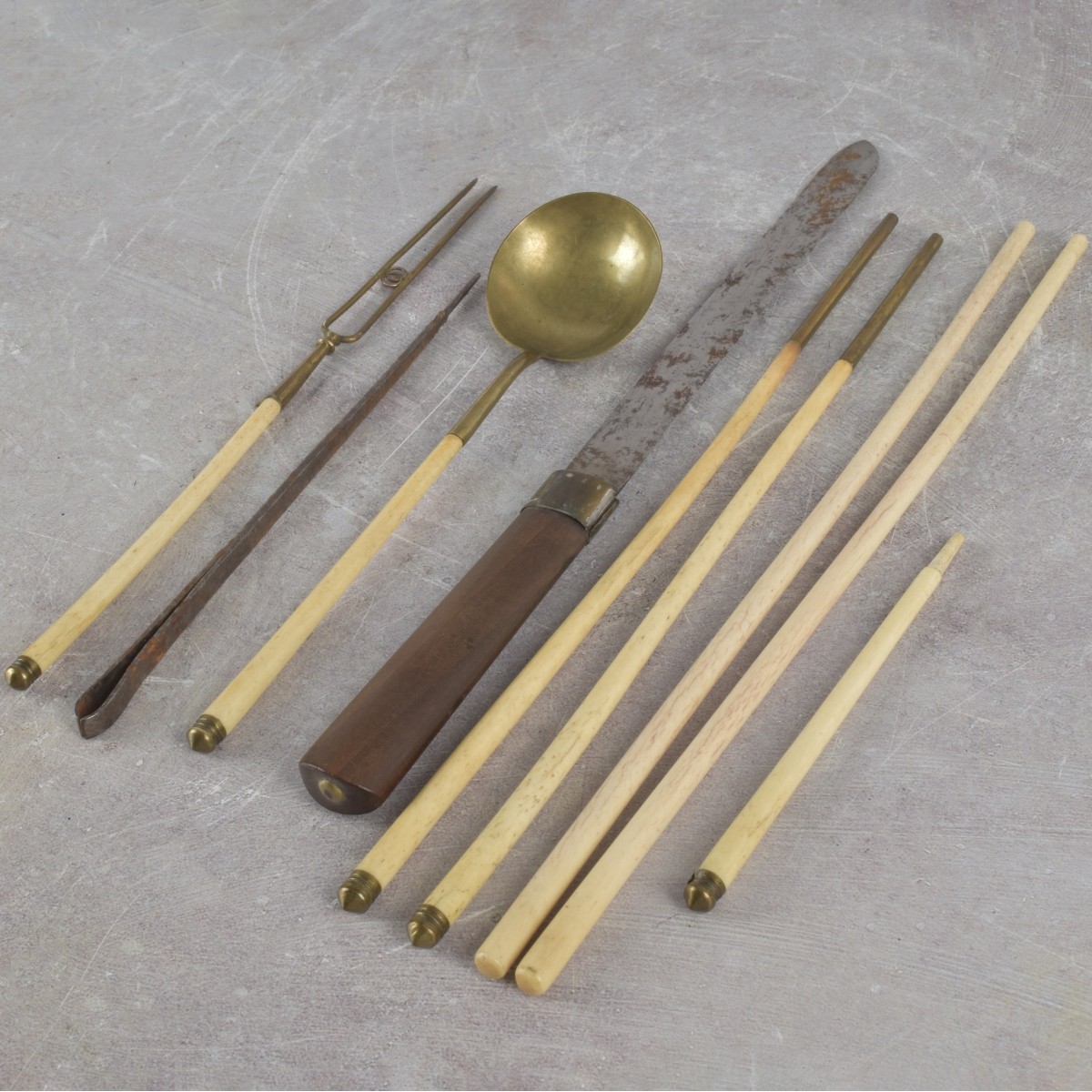 Chinese Shagreen Utensil Travel Case