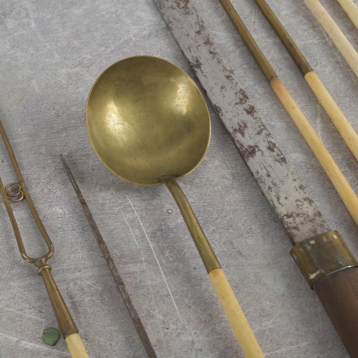 Chinese Shagreen Utensil Travel Case