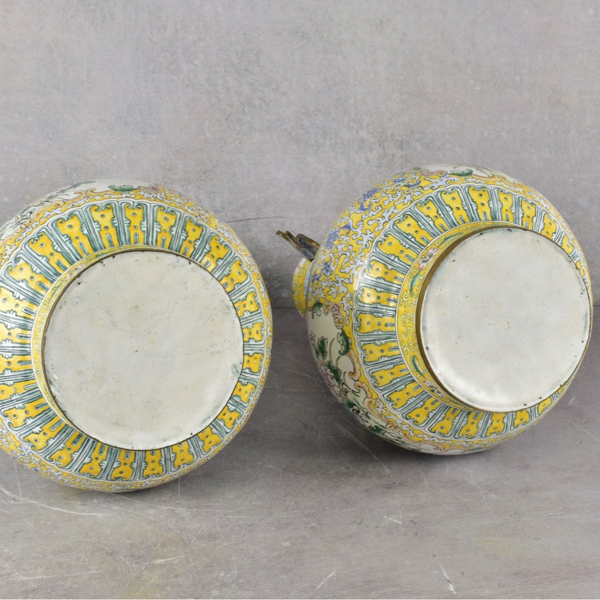 Vintage Chinese Enameled Vases