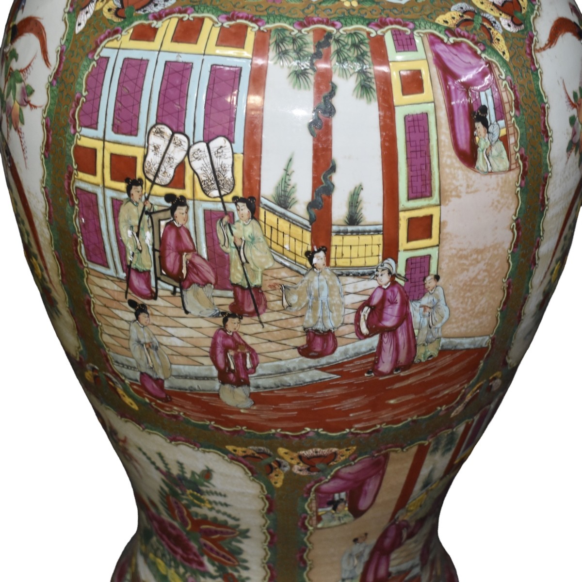 Large Chinese Porcelain Floor Vase