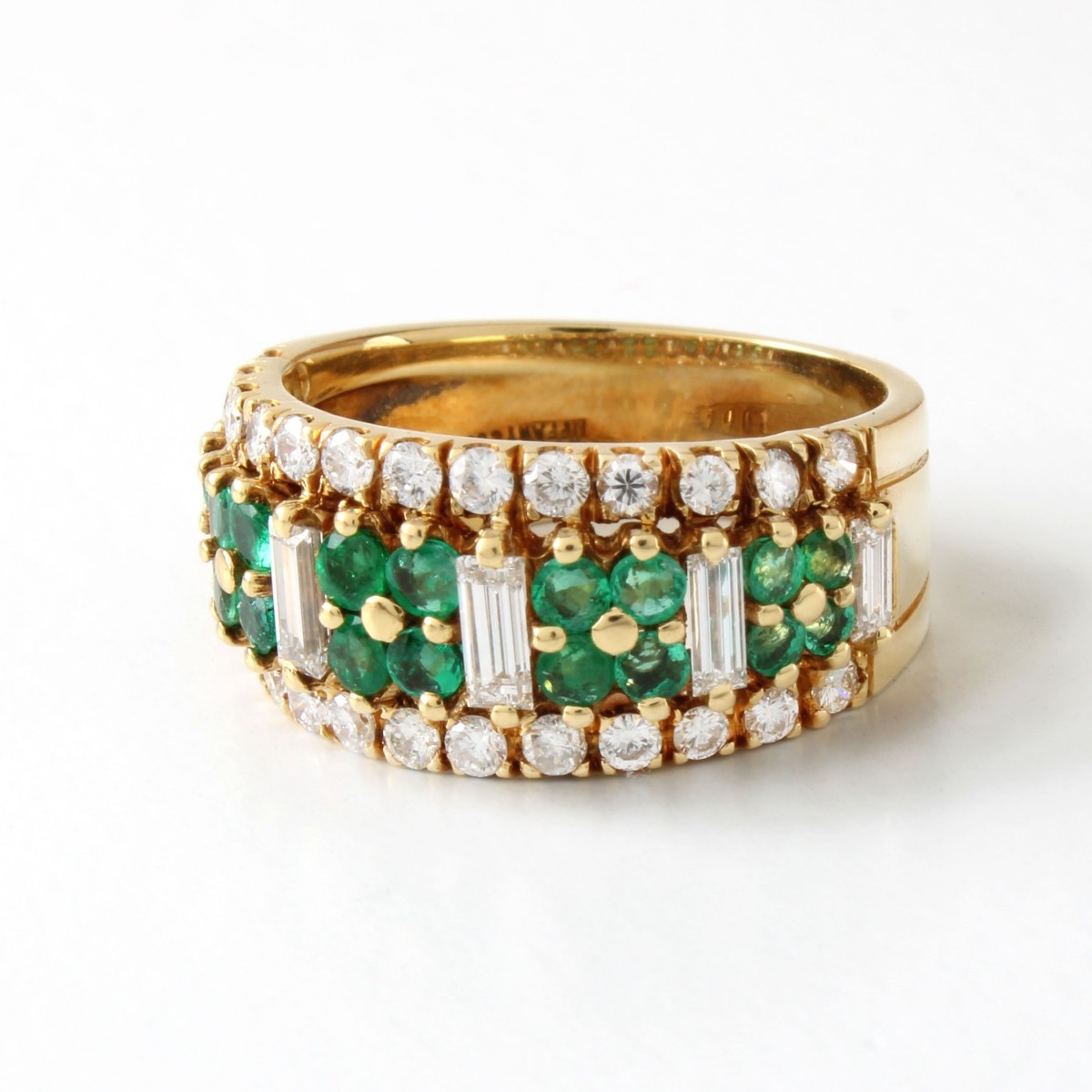 Tiffany & Co Diamond and Emerald Ring