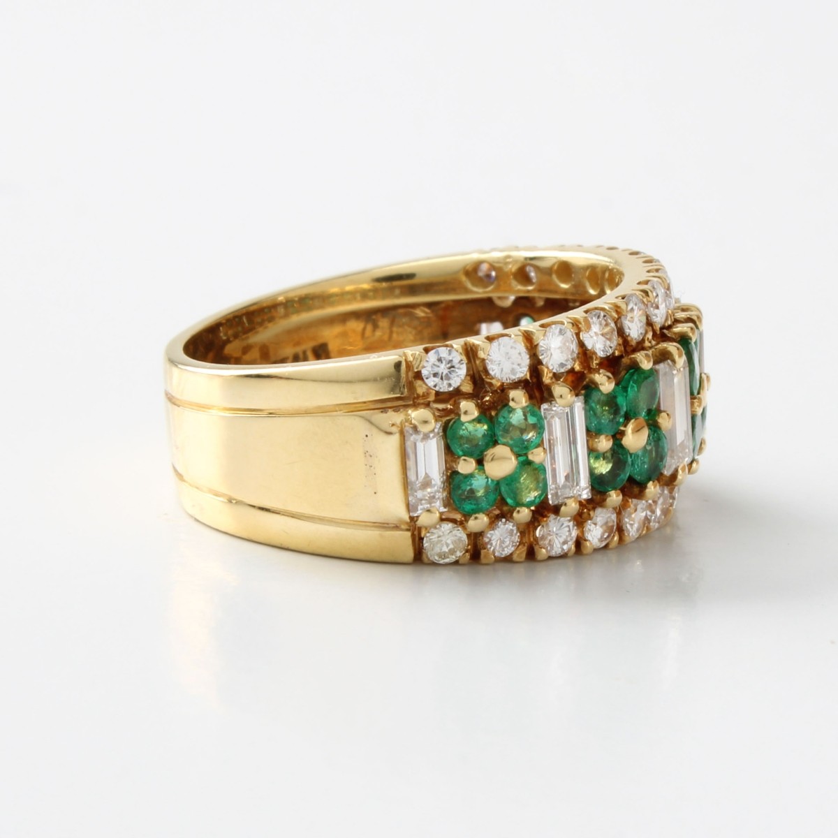 Tiffany & Co Diamond and Emerald Ring