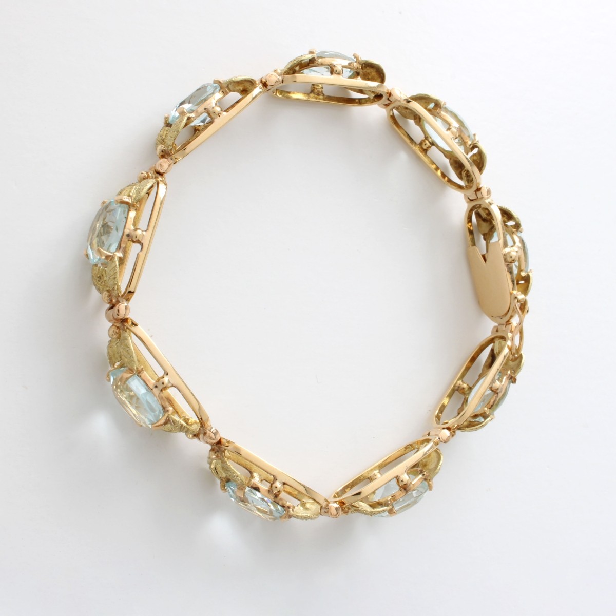 H Stern Aquamarine and 18K Bracelet