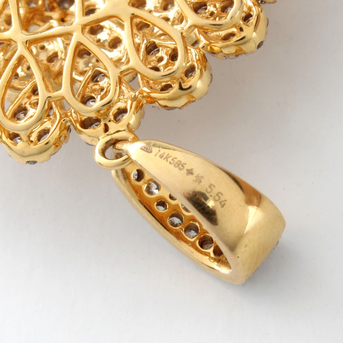 Diamond and 14K Pendant