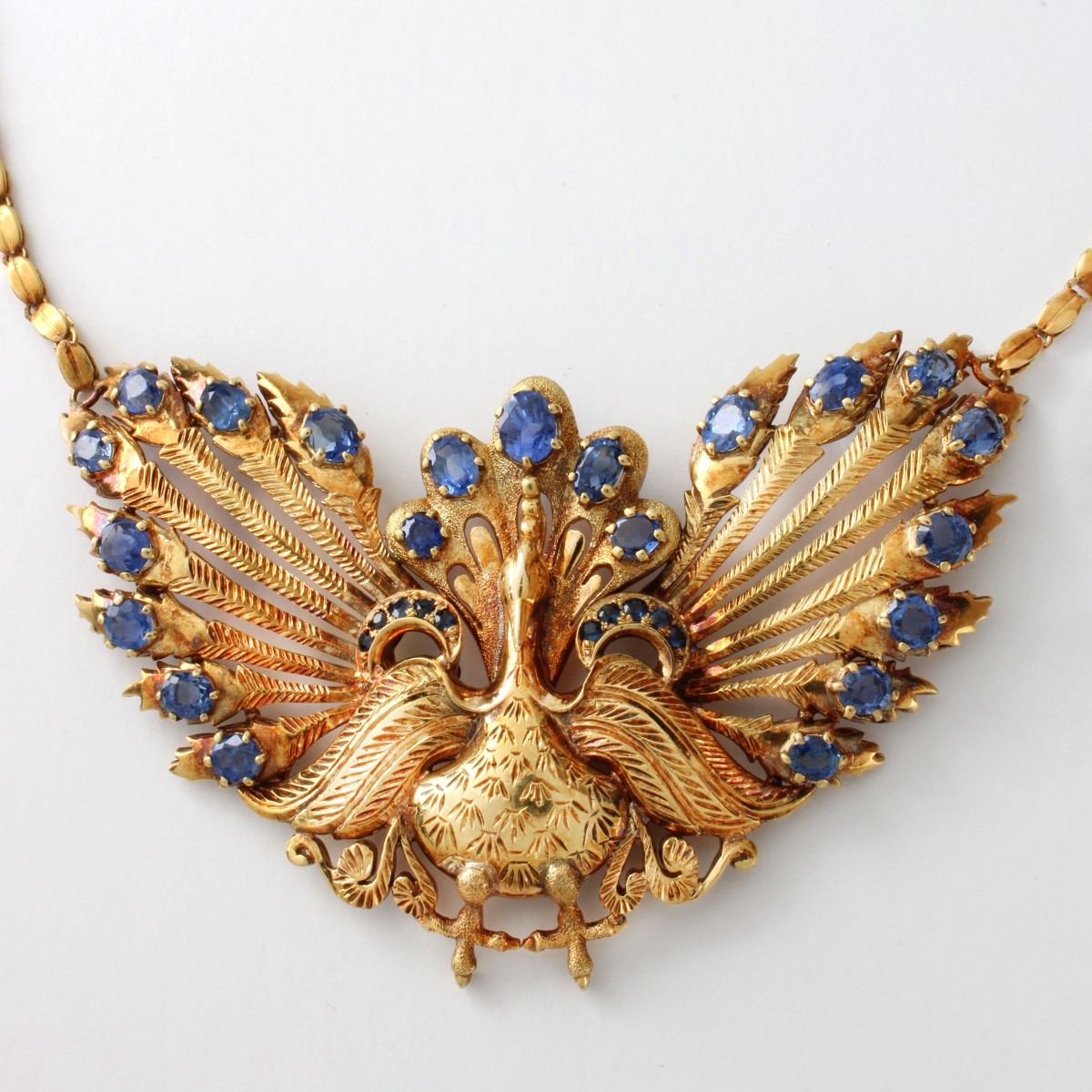 Sapphire and 18K Necklace