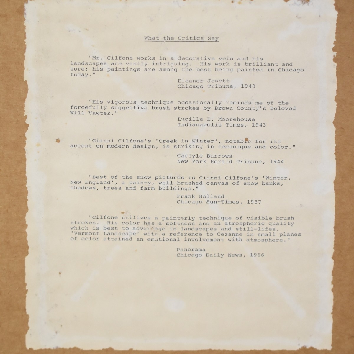 Gianni Cilfone, American (1908ñ1990)