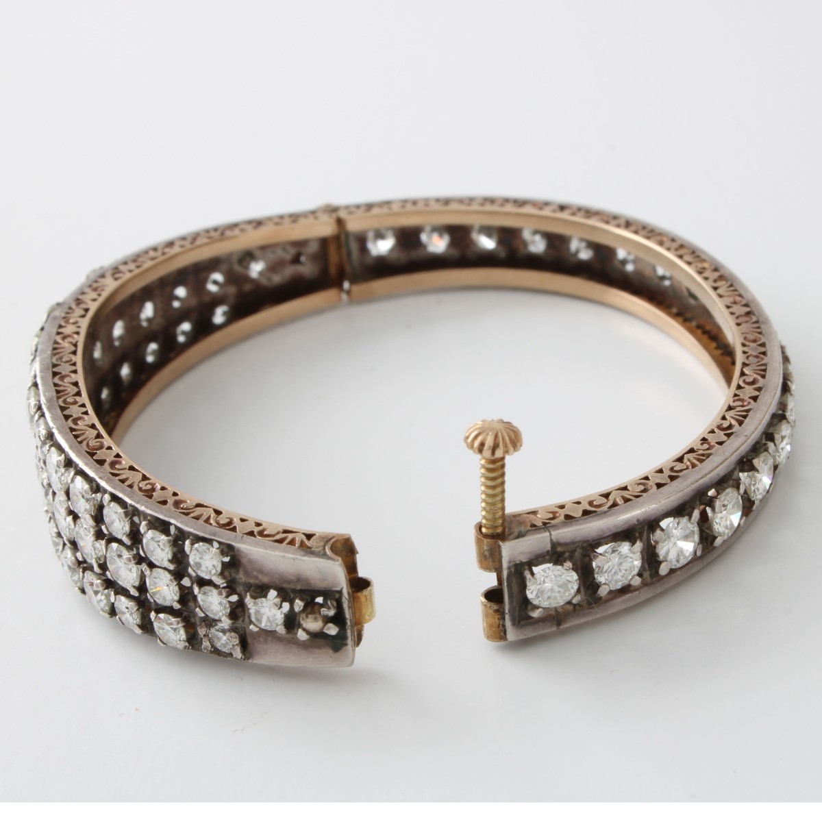 Diamond, Platinum and 18K Bracelet