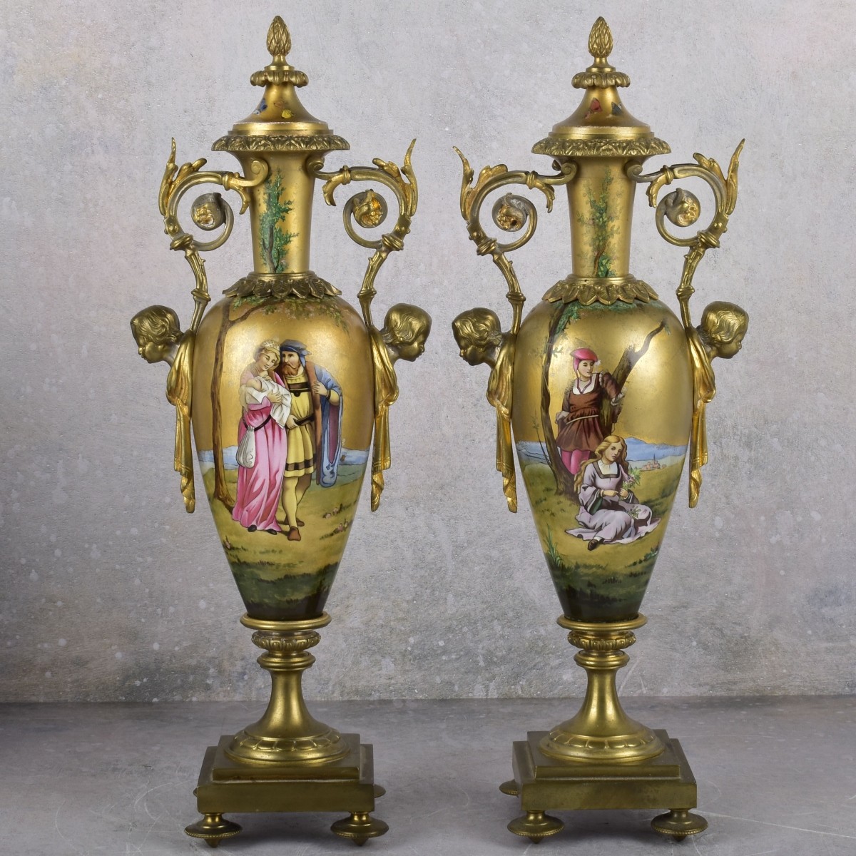 Russian Clock Garniture Set