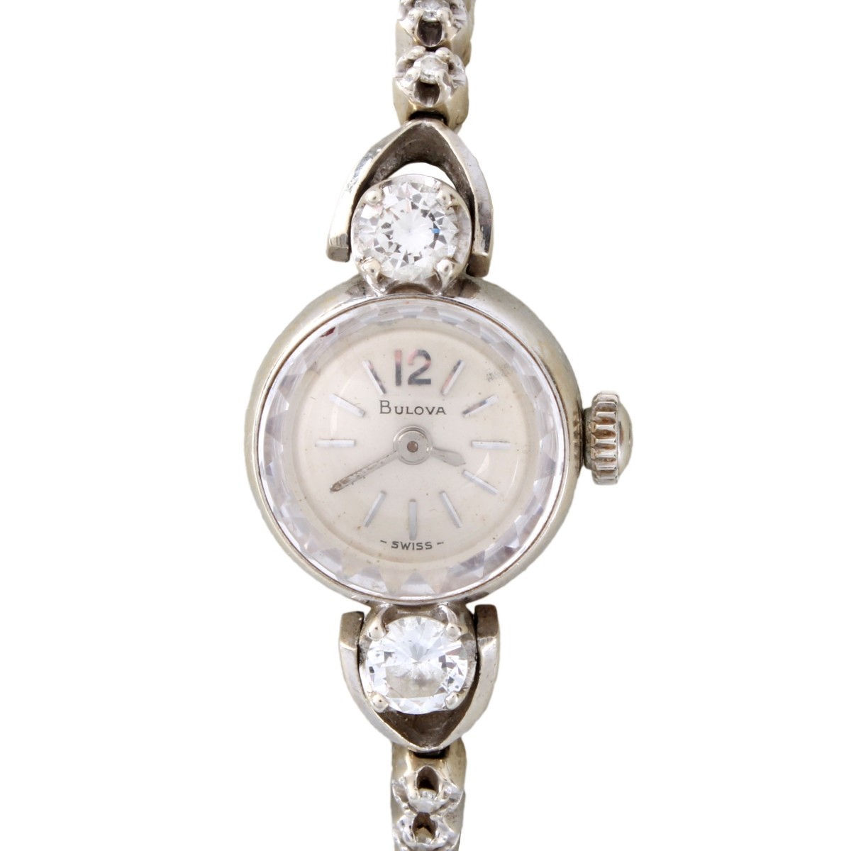 Lady's Bulova Diamond and 14K Watch