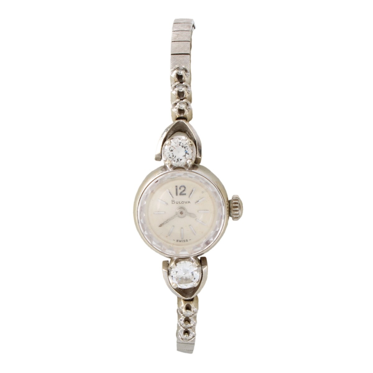 Lady's Bulova Diamond and 14K Watch