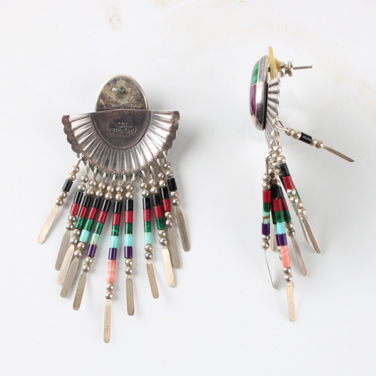 Native American Sterling Silver Earrings