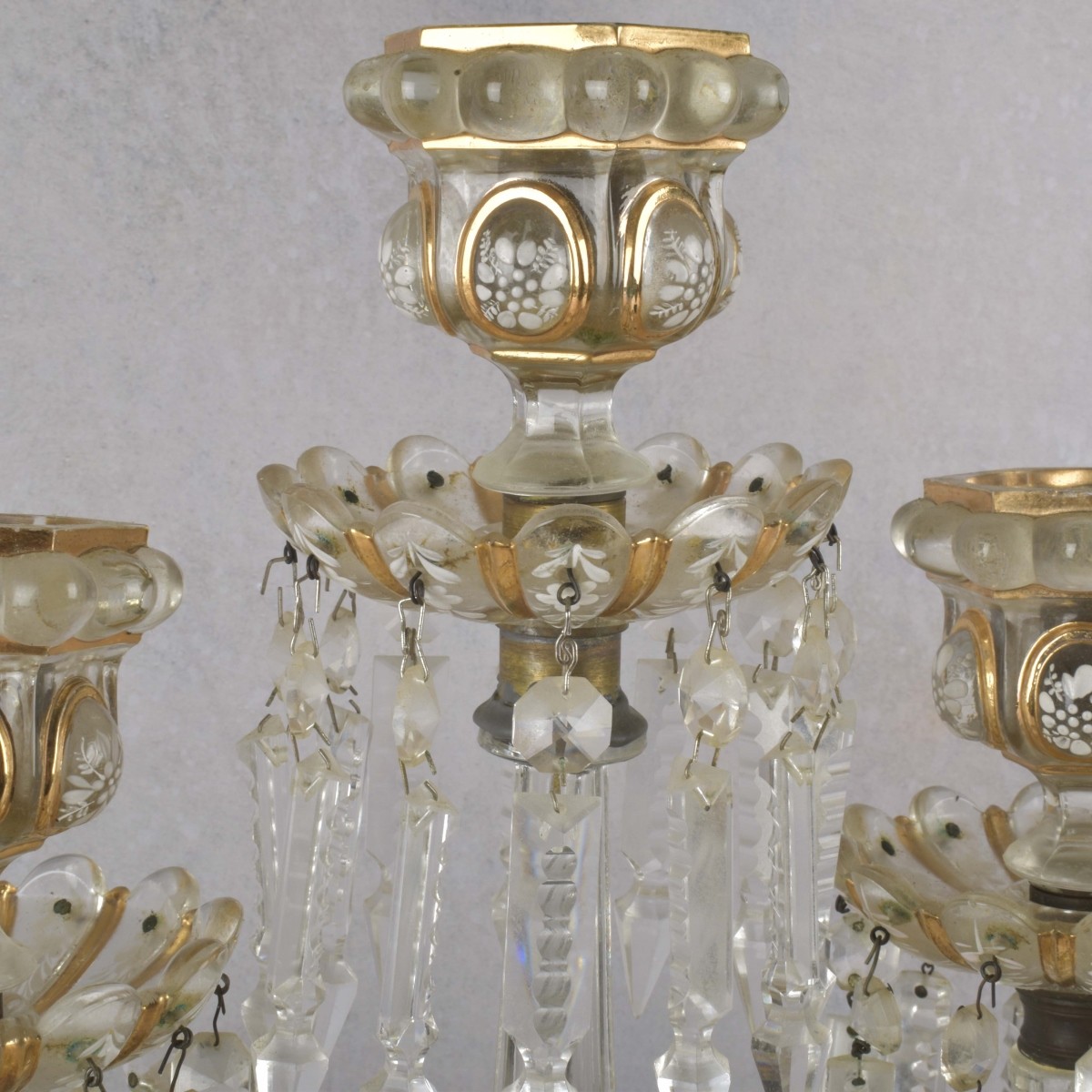 3pc Luster Garniture Set