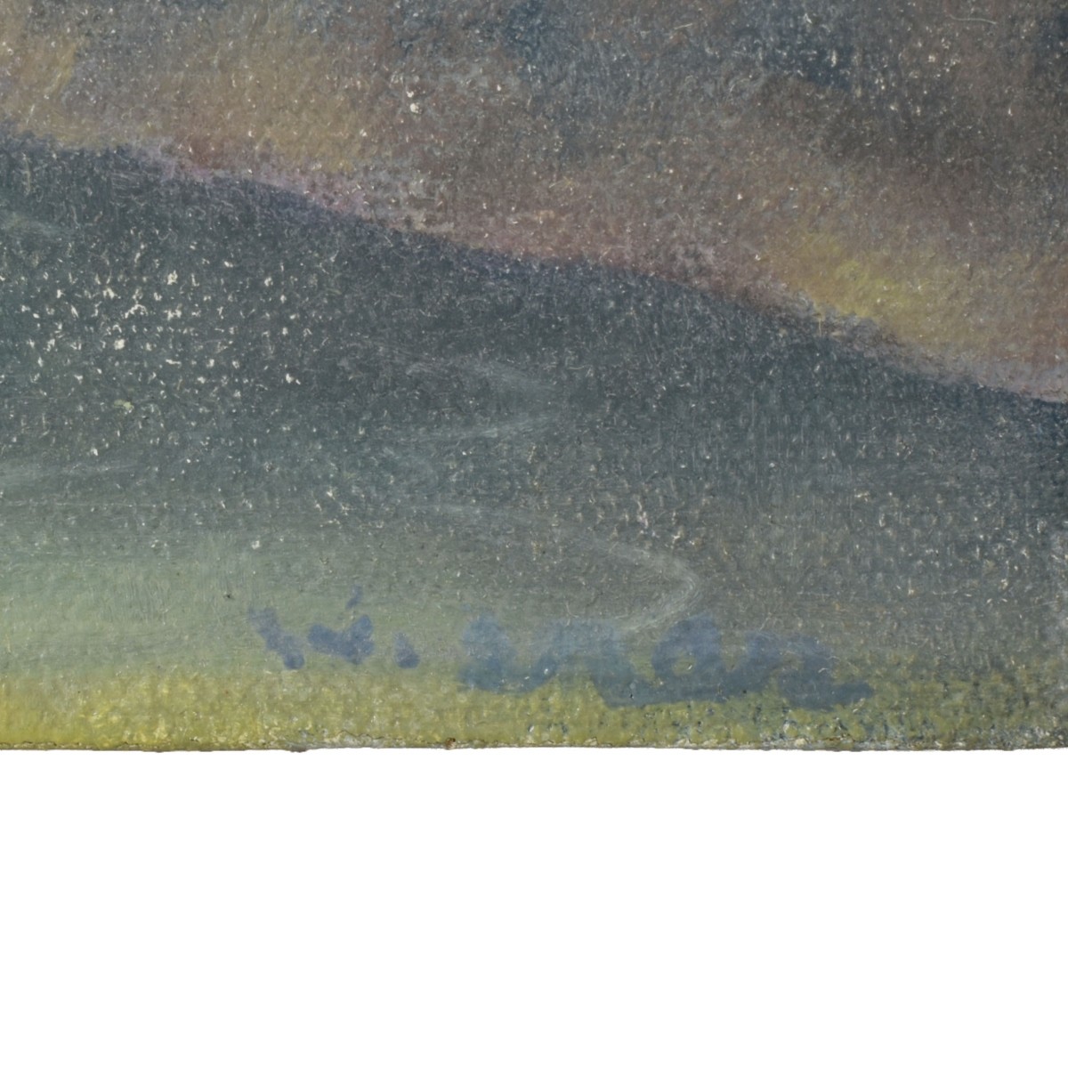 O/C Mountain Seascape with Sail Ship