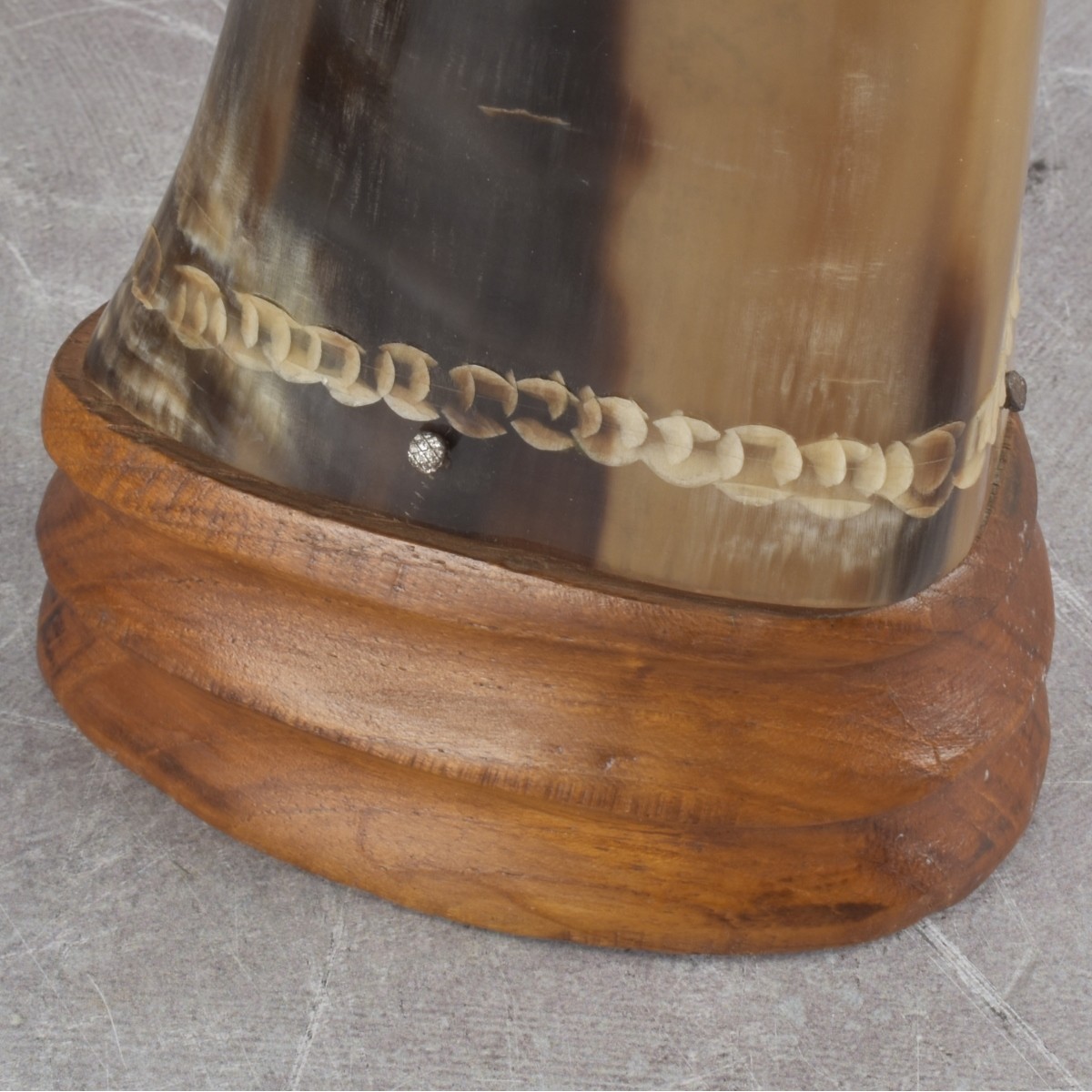 Vintage Carved Buffalo Horns