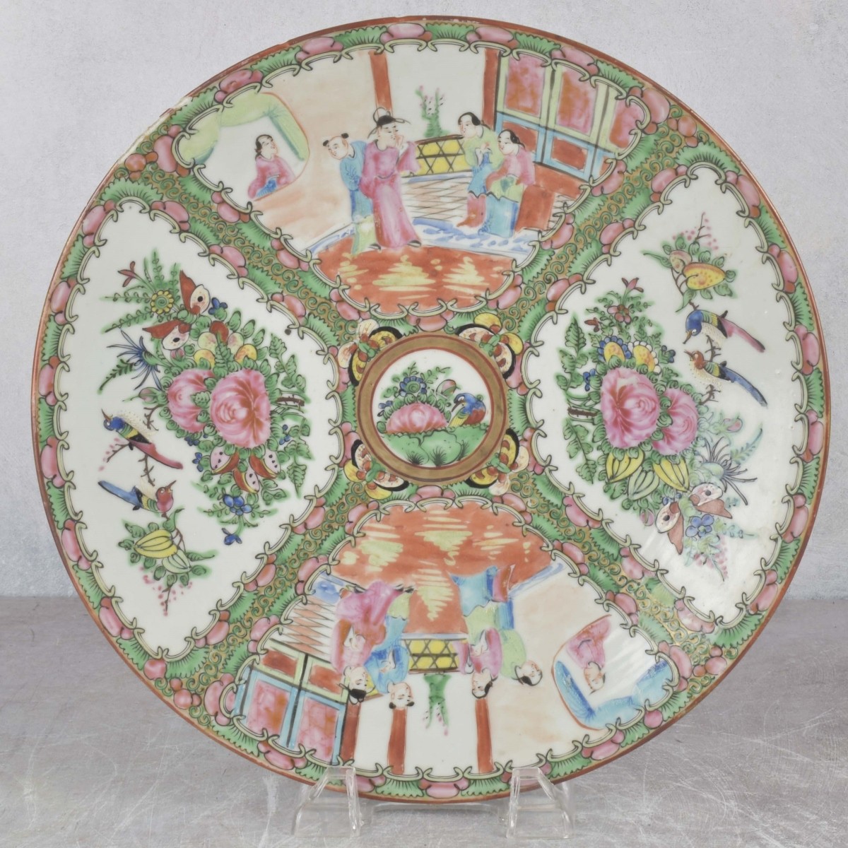 Chinese Hand Painted Famille Rose Dish