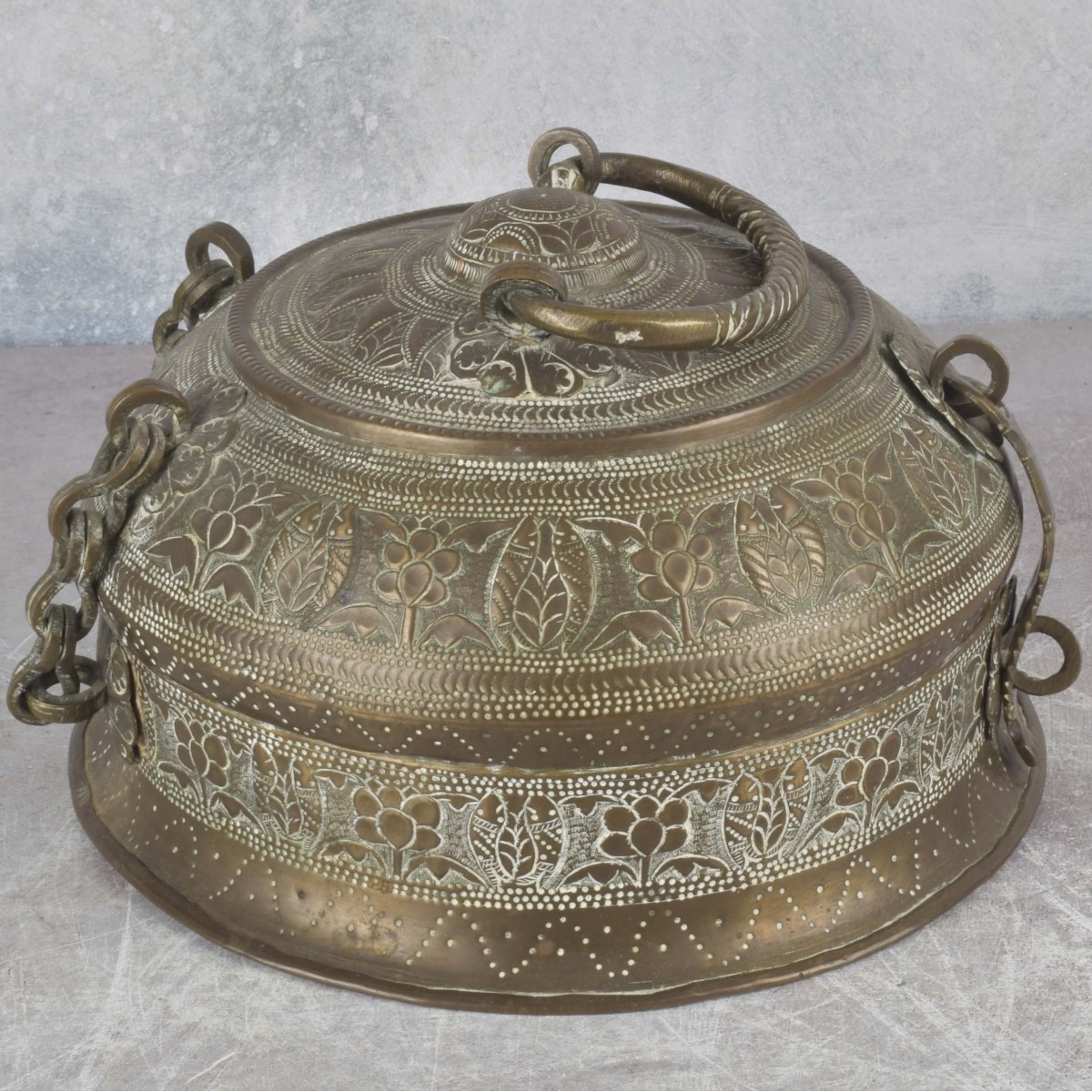 Antique Oriental Copper Cricket Cage