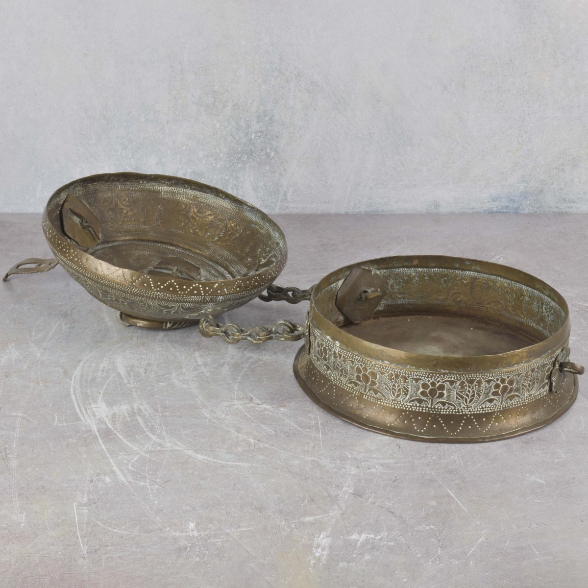 Antique Oriental Copper Cricket Cage