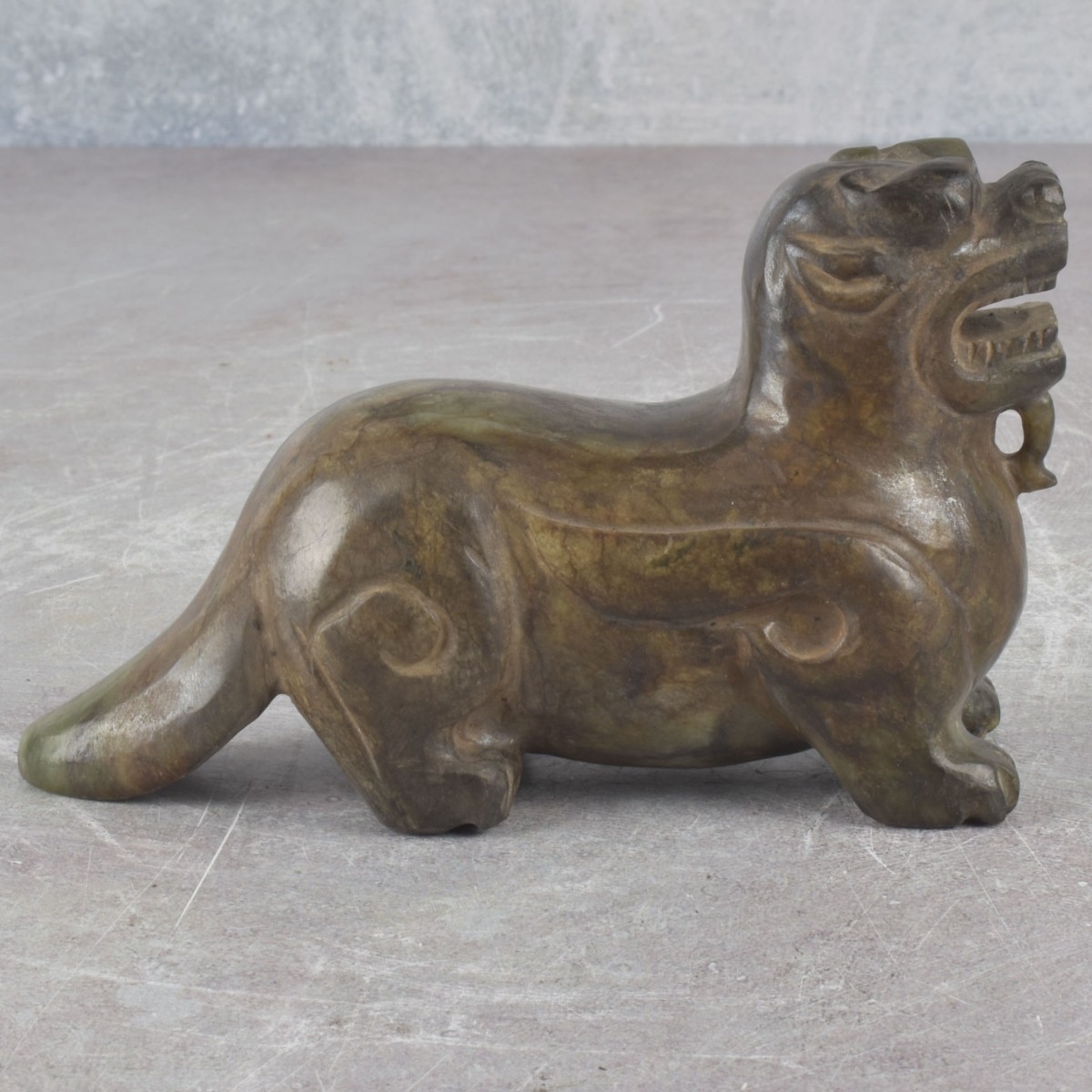 Carved Jade Foo Lion Dog
