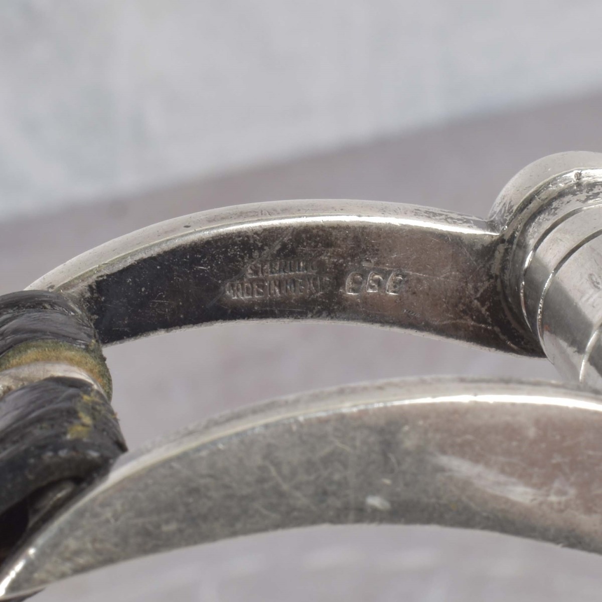 Vintage Men's Leather and Silver Belts