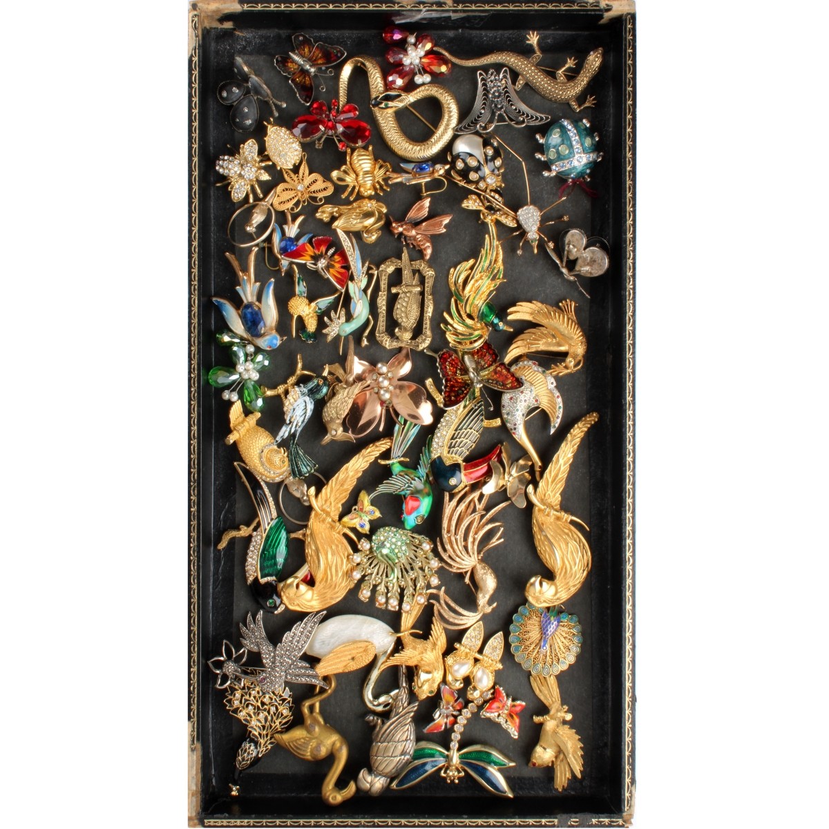 Tray Lot of Costume Pins