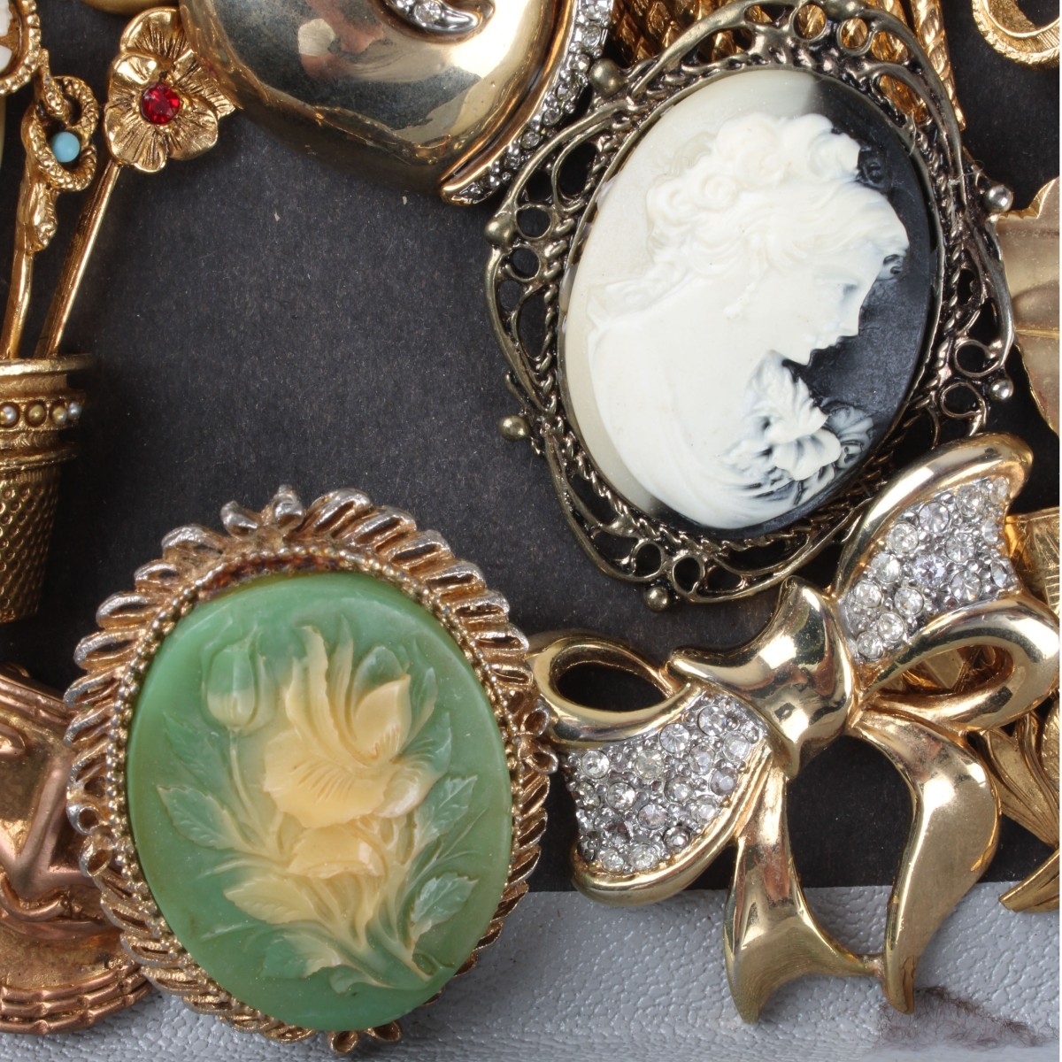 Tray Lot of Costume Pins