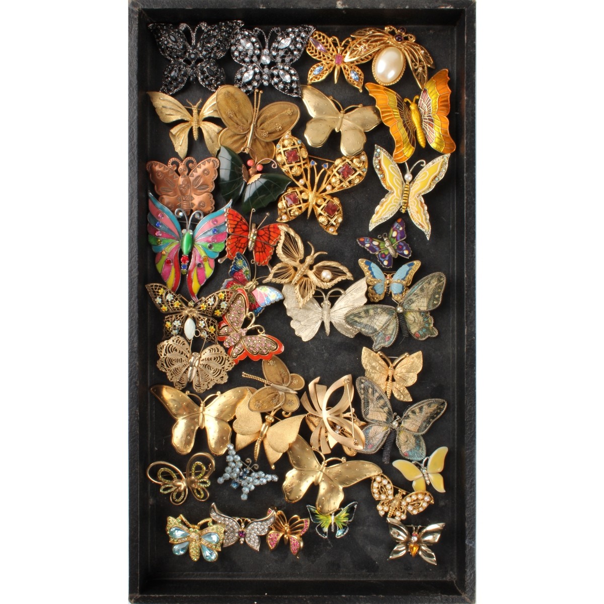 Tray Lot of Costume Pins