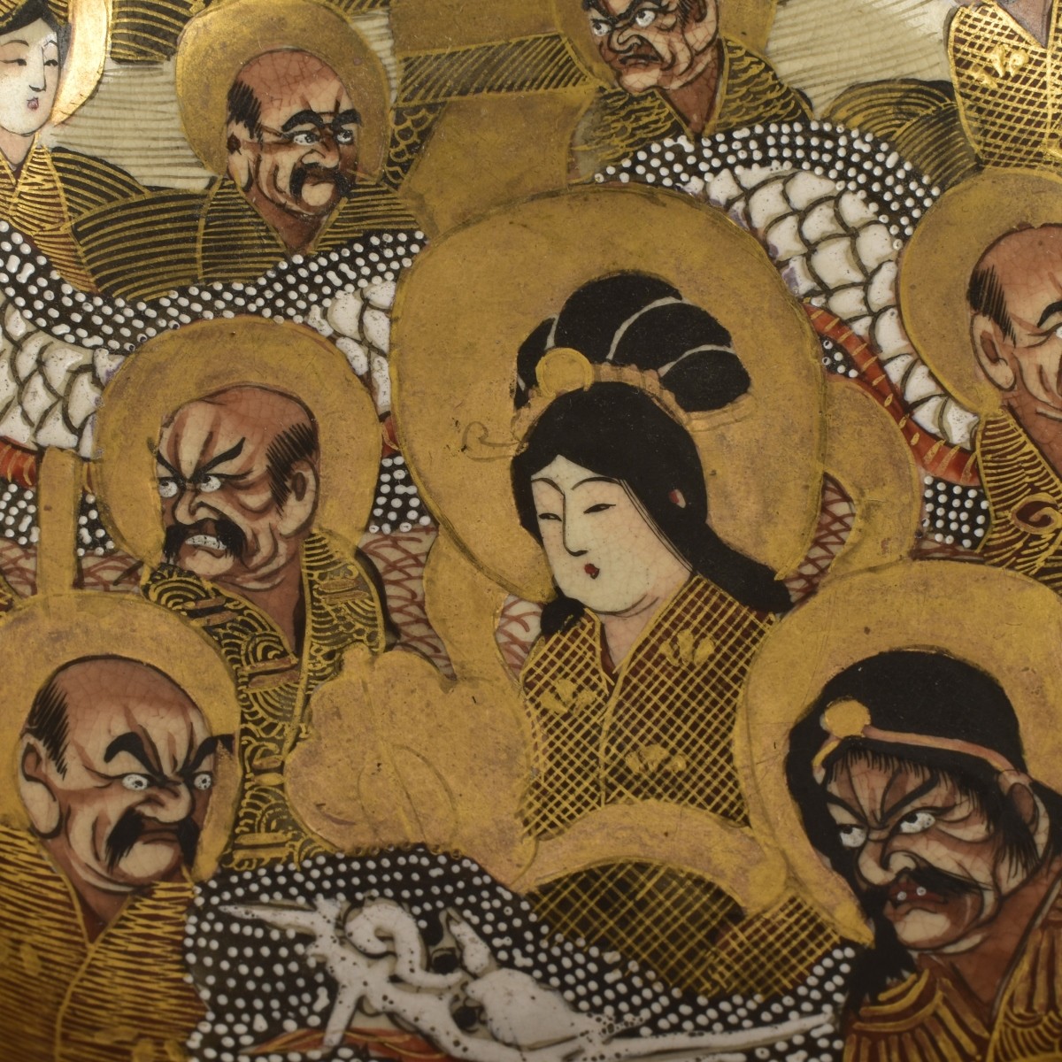 Japanese Meiji Pedestal Satsuma Bowl