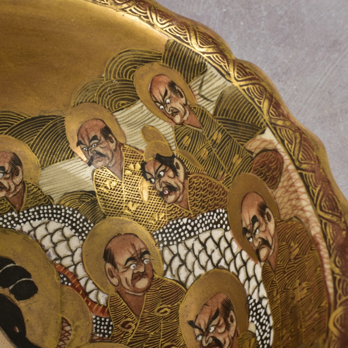 Japanese Meiji Pedestal Satsuma Bowl