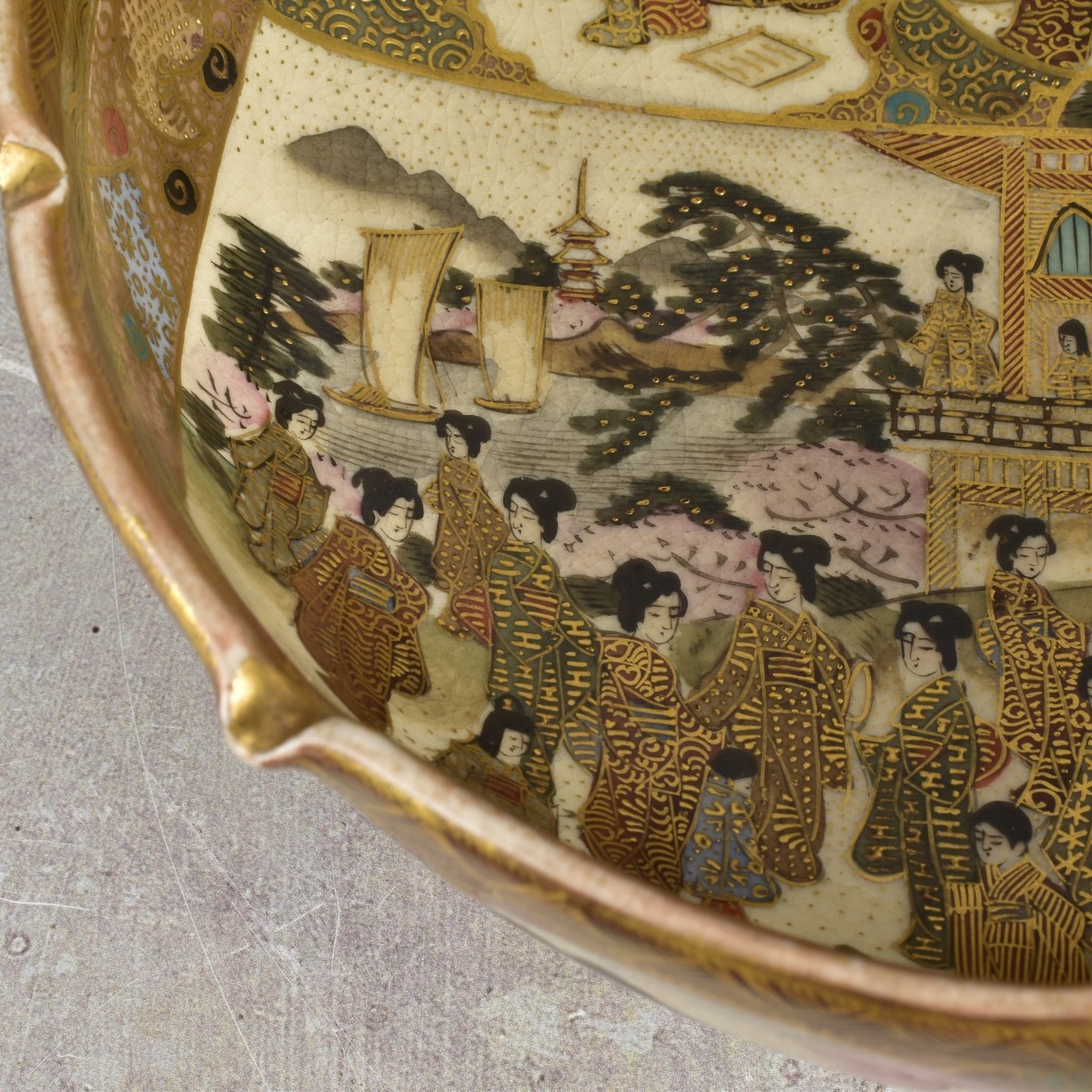 Japanese Meiji Satsuma Bowl