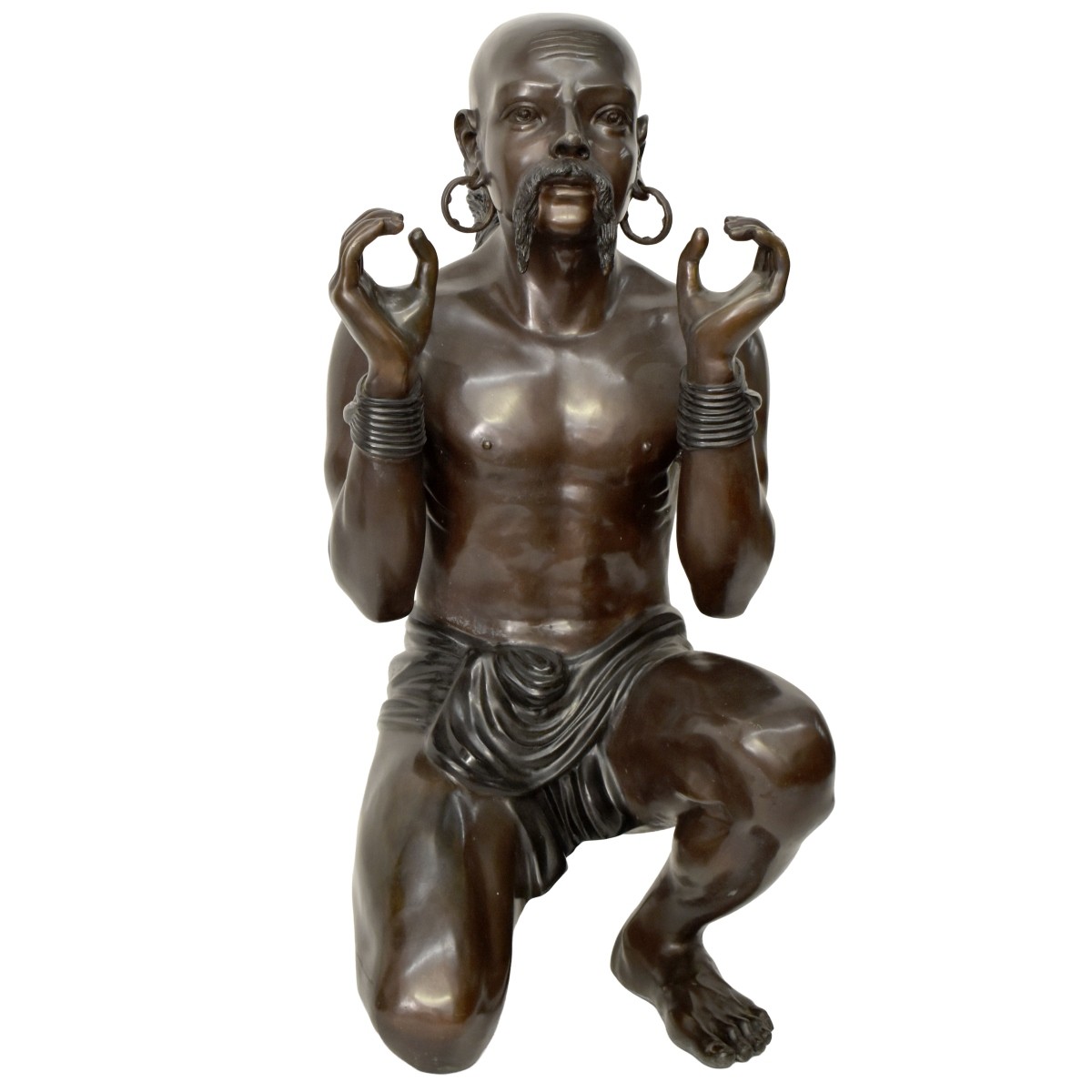 Bronze Mongolian Warrior Figure