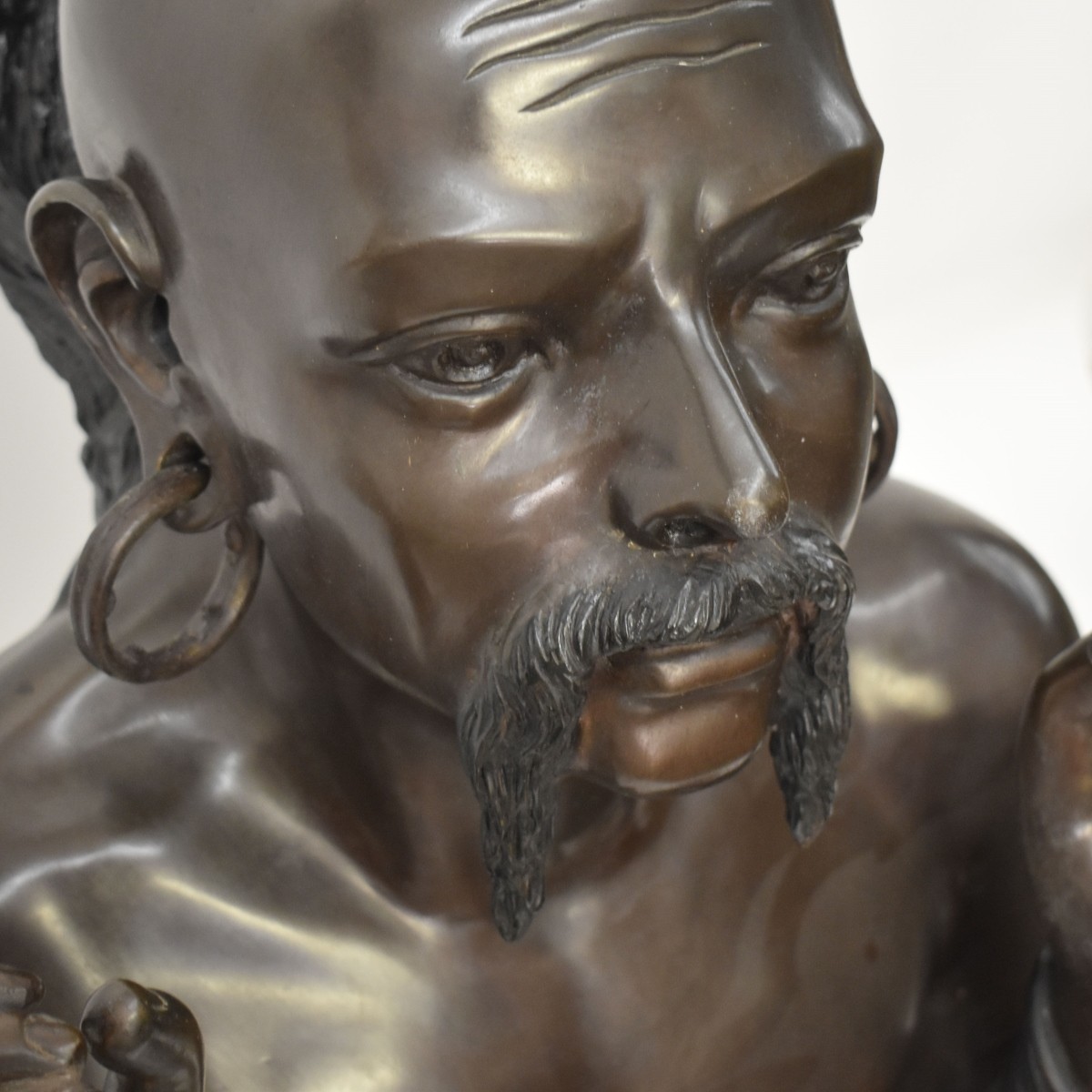 Bronze Mongolian Warrior Figure