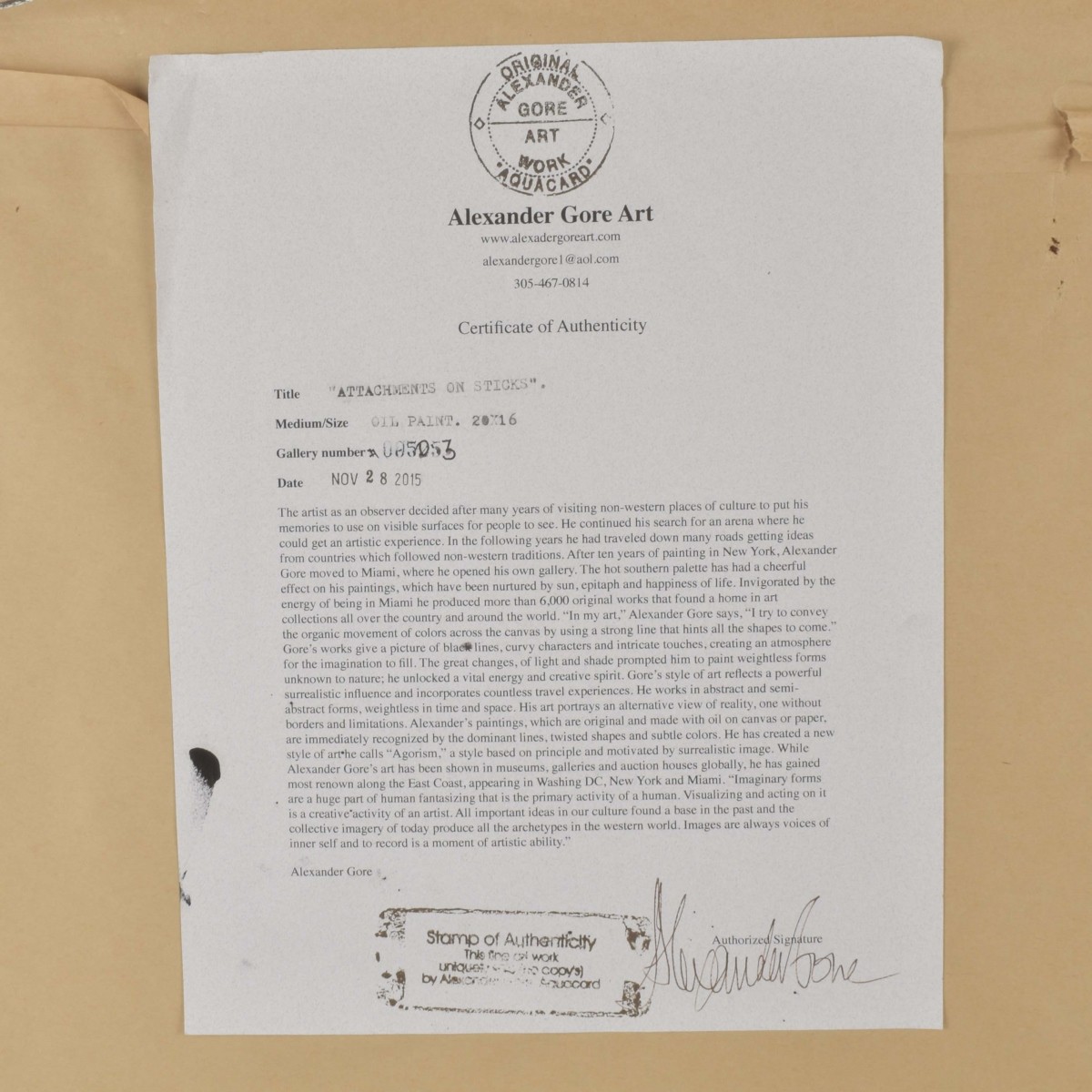 Alexander Gore, Russian/American (b. 1958)