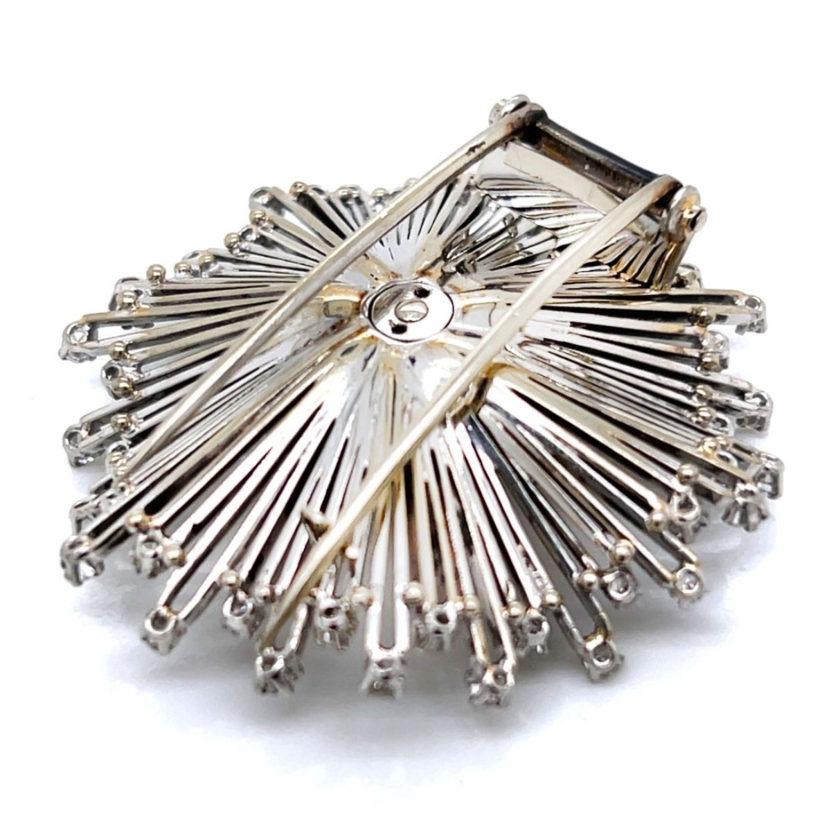Deco Diamond and Platinum Brooch