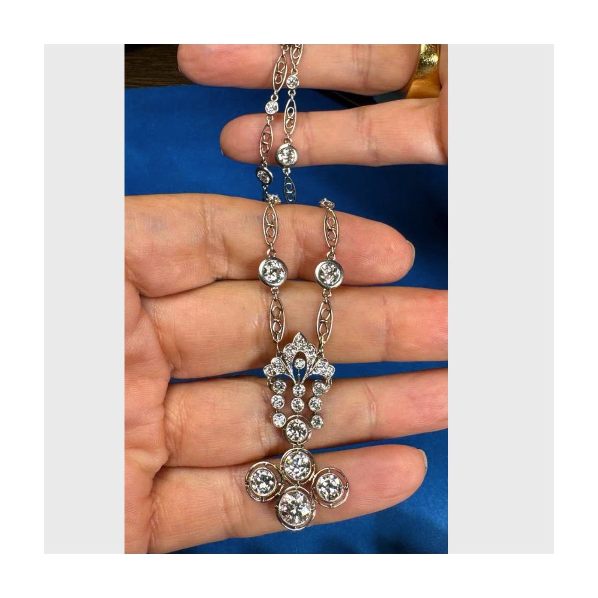 Diamond and Platinum Earrings