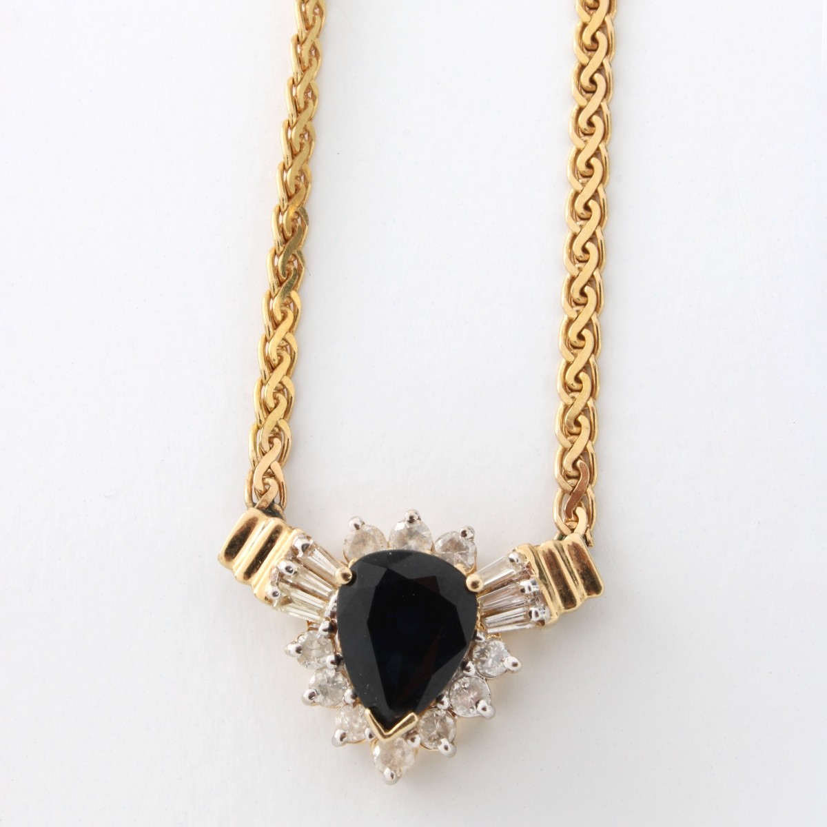 Sapphire, Diamond & 14K Jewelry Suite