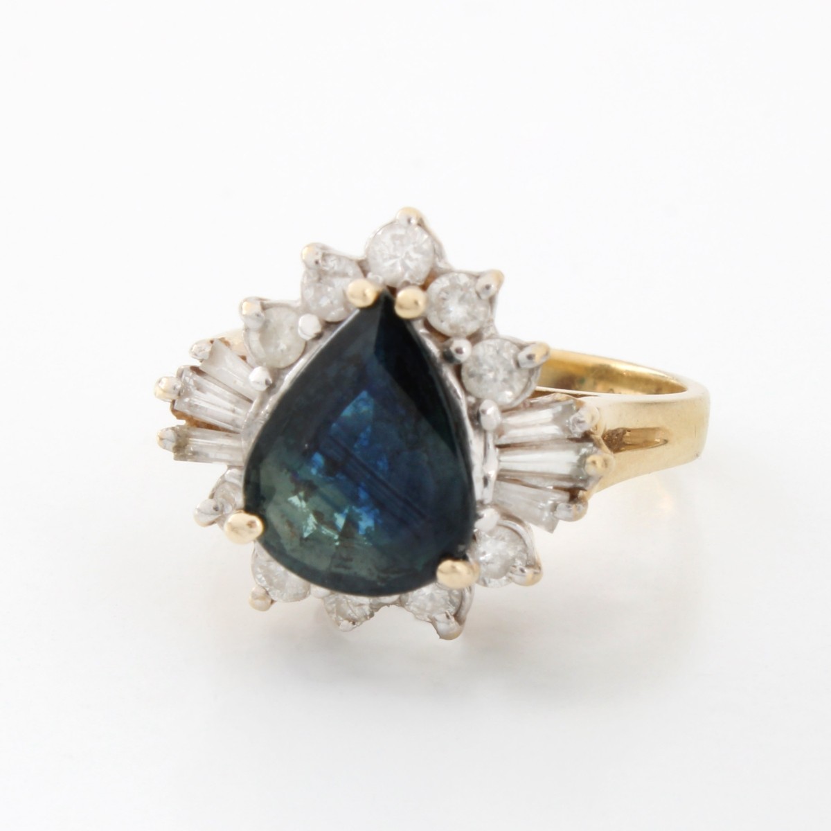 Sapphire, Diamond & 14K Jewelry Suite