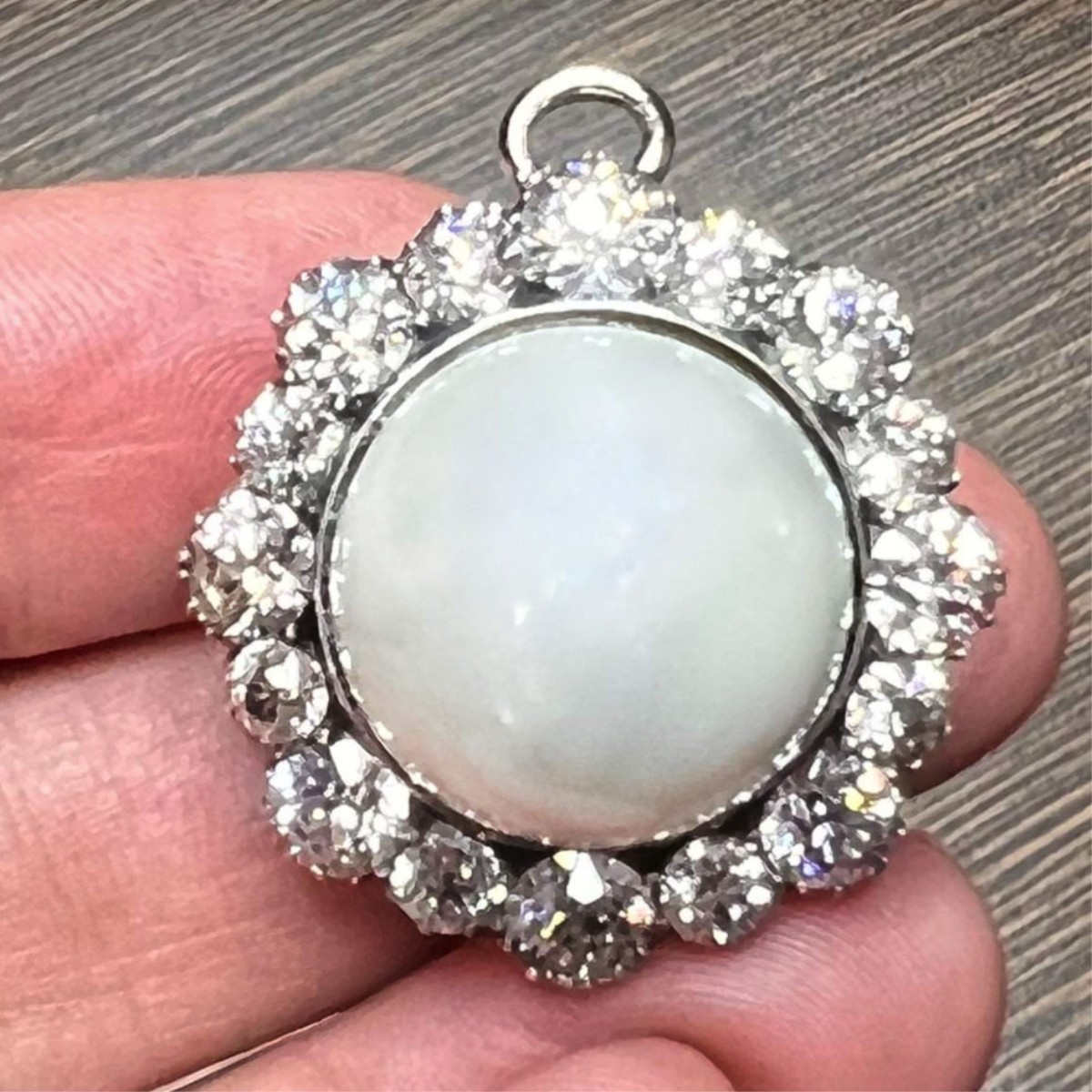 Pearl, Diamond and 18K Pendant
