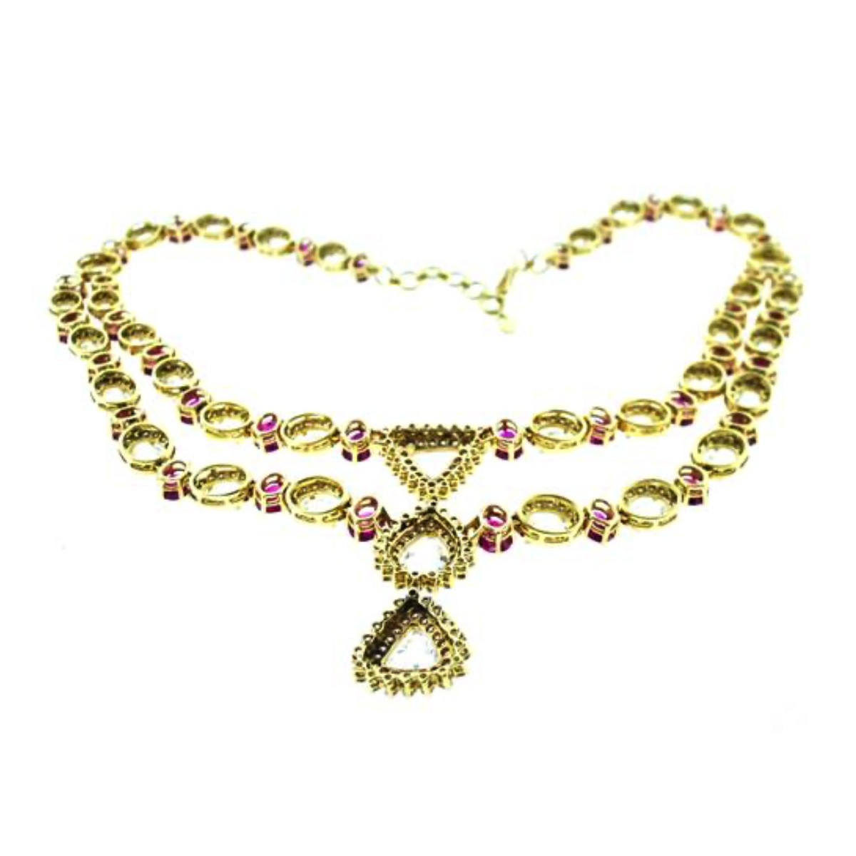 Burma Ruby, Diamond and 18K Necklace