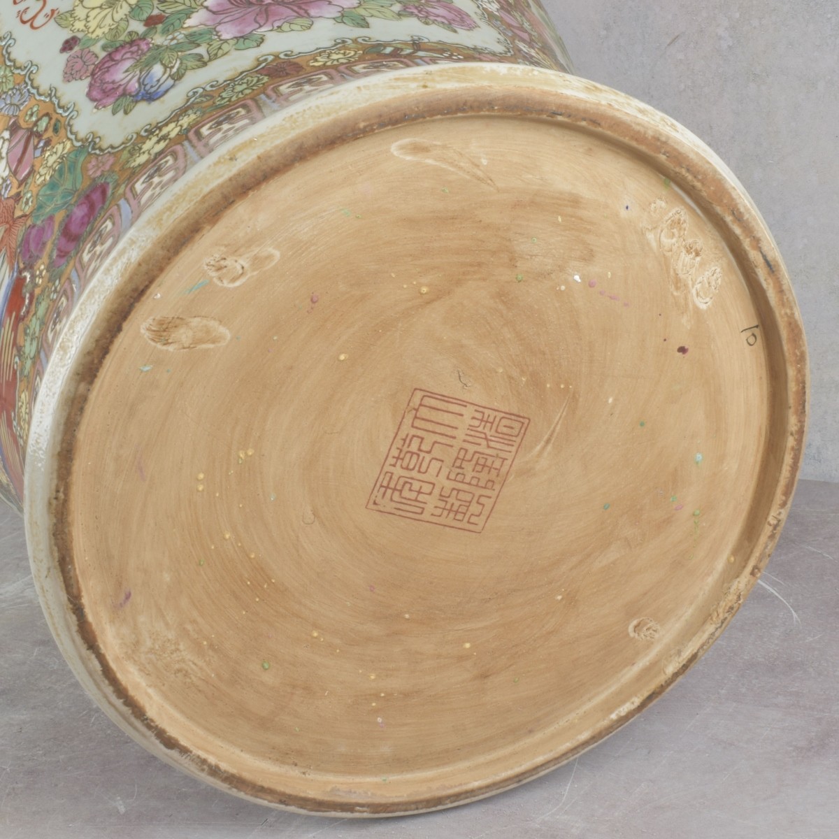 Chinese Rose Medallion Temple Jars