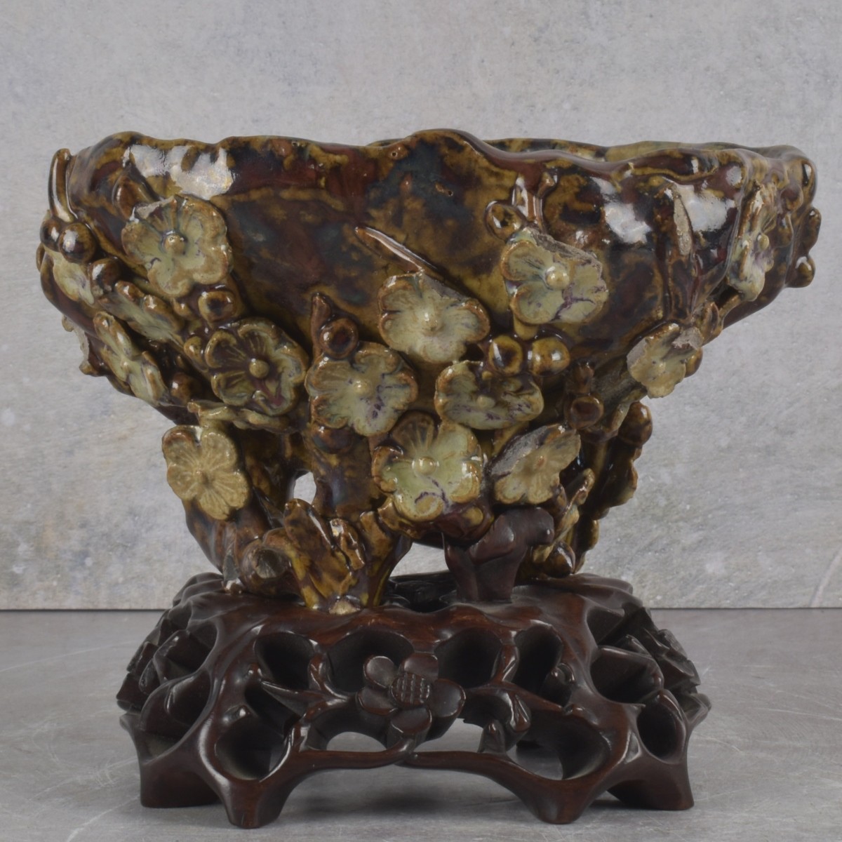 Antique Chinese Ceramic Brush Pot