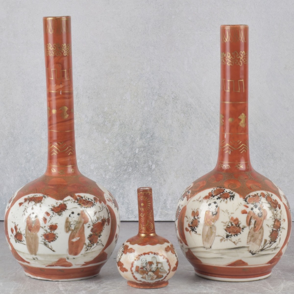 Vintage Japanese Satsuma Vases