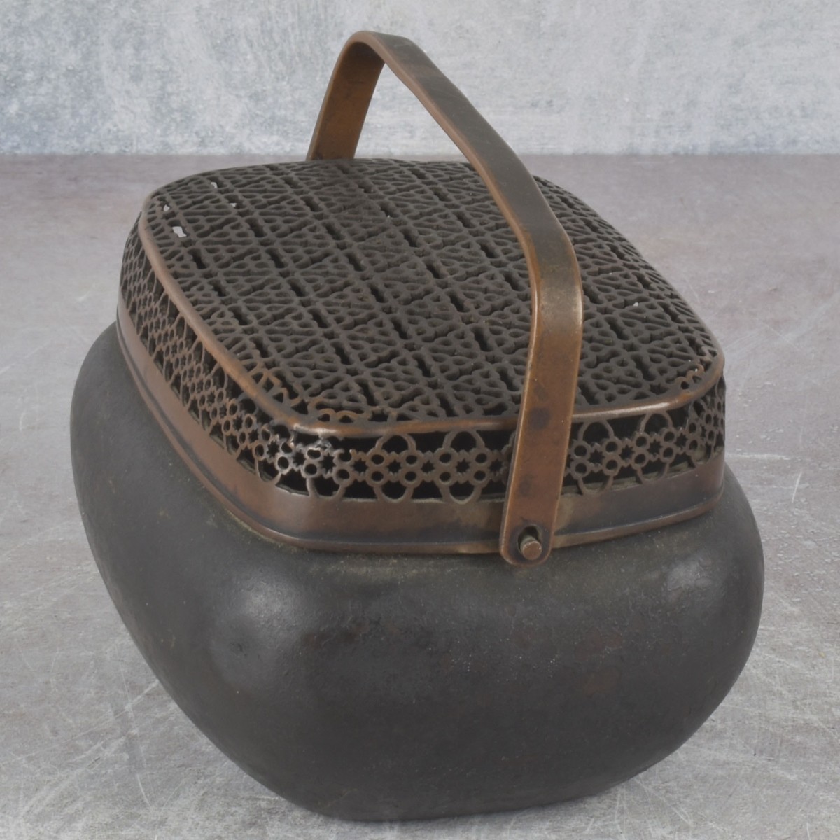 Antique Chinese Bronze Cricket Box