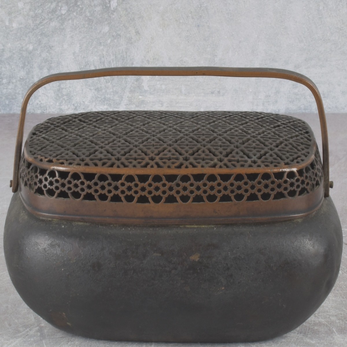 Antique Chinese Bronze Cricket Box