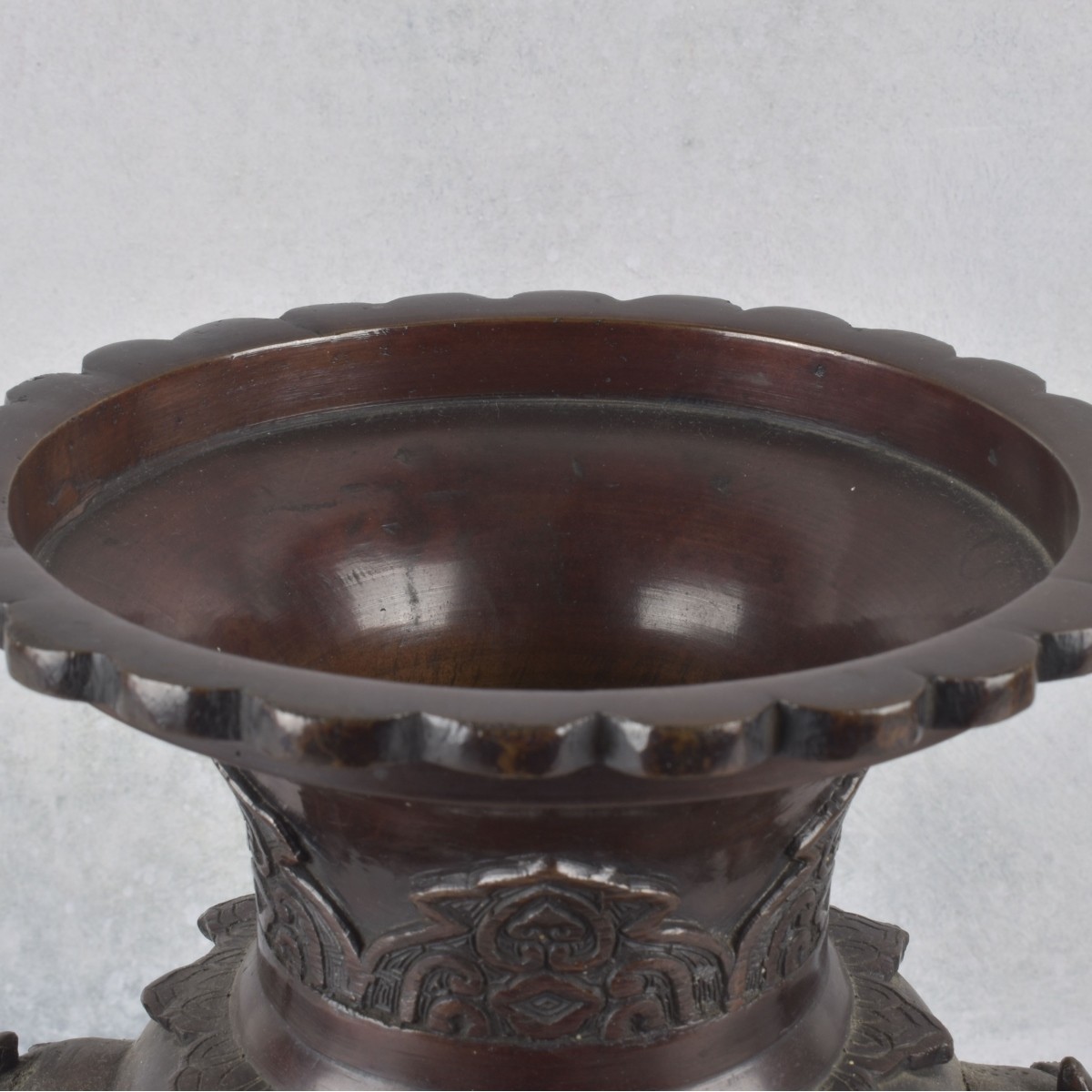 Vintage Japanese Bronze Urn
